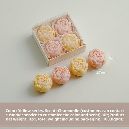 Set de regalo de velas aromáticas florales hechas a mano