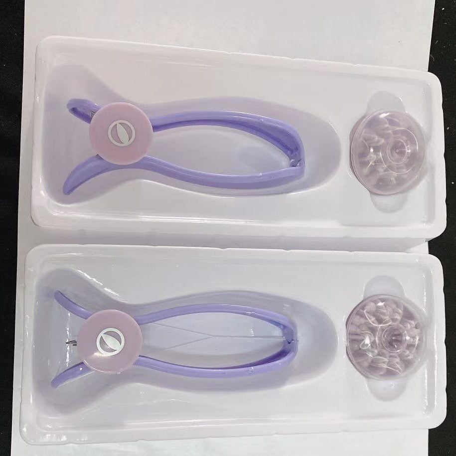 Dispositivo manual de depilación facial con hilo de algodón
