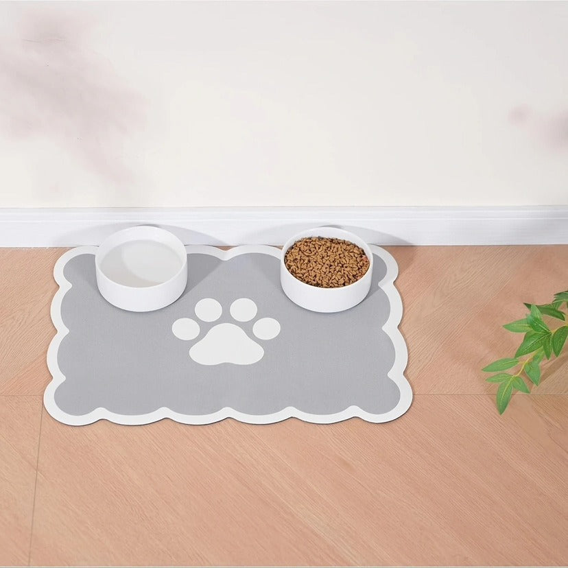 Alfombrilla de alimentación para mascotas suave