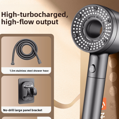 Cabezal de ducha turboalimentado