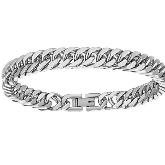 Brazalete de acero inoxidable para hombre