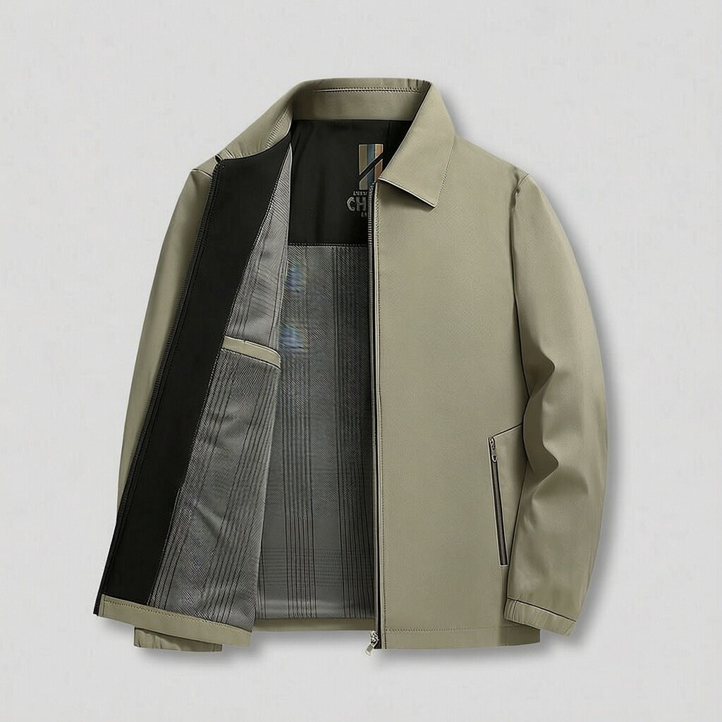 Chaqueta informal de hombre con bloques de color