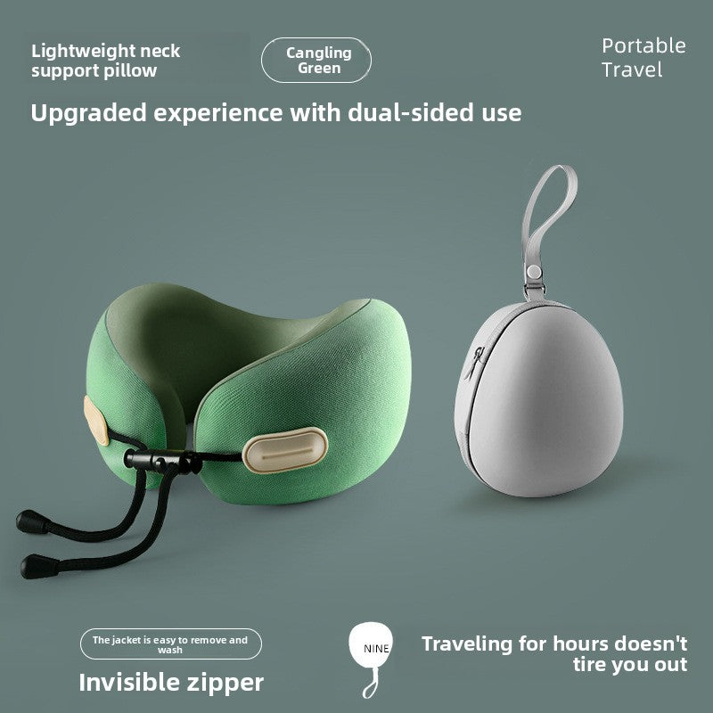Almohada de viaje para el cuello en forma de U con espuma viscoelástica