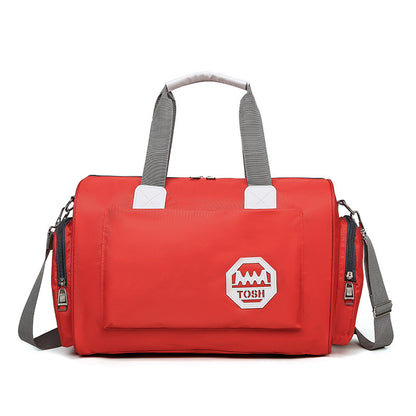Bolsa de viaje impermeable de gran capacidad con compartimento para zapatos.