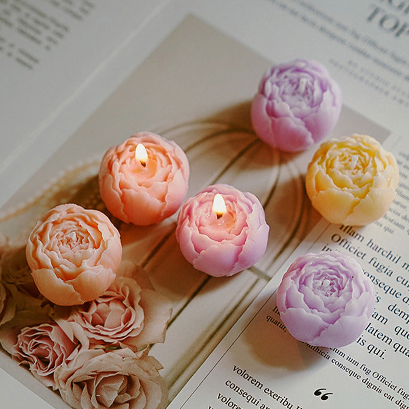 Set de regalo de velas aromáticas florales hechas a mano
