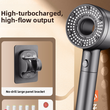 Cabezal de ducha turboalimentado