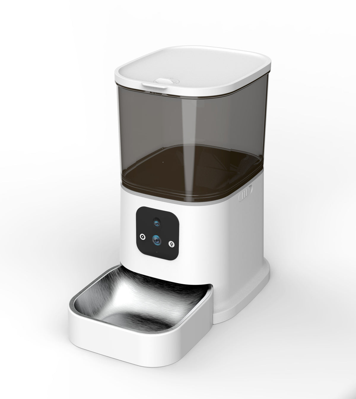 Comedero automático inteligente para mascotas con doble cámara