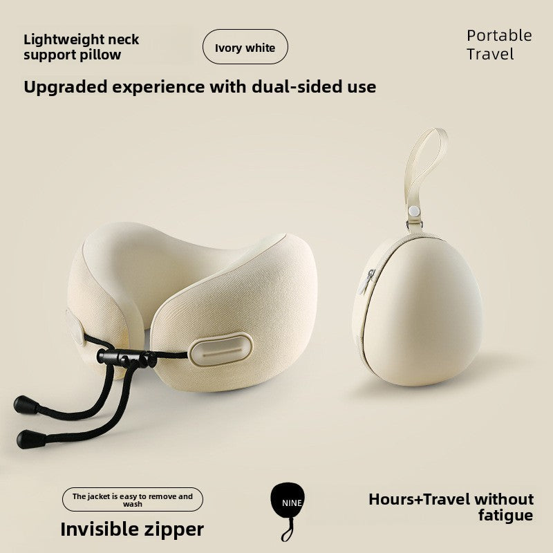 Almohada de viaje para el cuello en forma de U con espuma viscoelástica