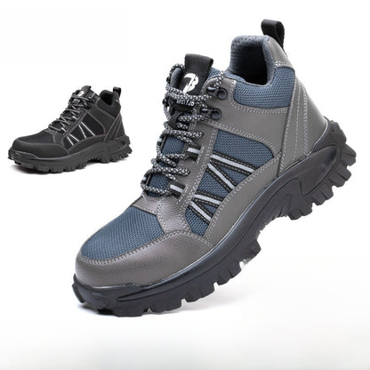 Zapatos de trabajo de seguridad transpirables con puntera de acero para hombre