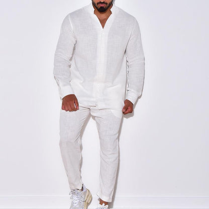 Conjunto de dos piezas de pants informal para caballero
