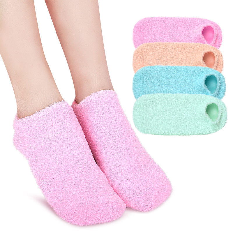 Calcetines de nailon con gel hidratante para pies