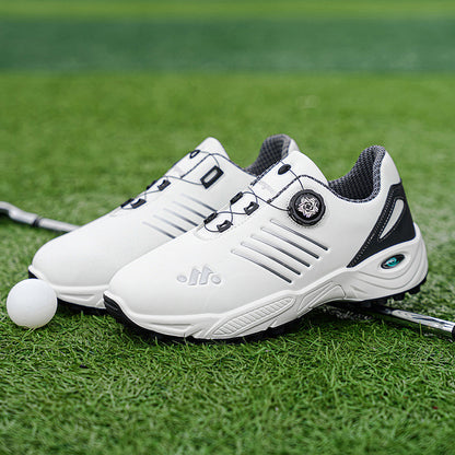 Mens Golf Casual Shoes with Rotating Buckle
