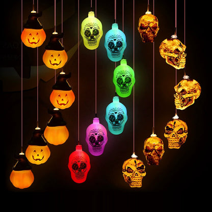 Guirnalda de luces decorativas de Halloween carga solar