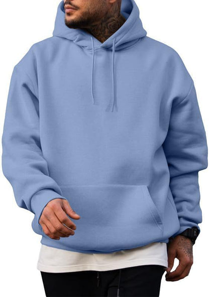Sudadera de color liso estilo americano con capucha