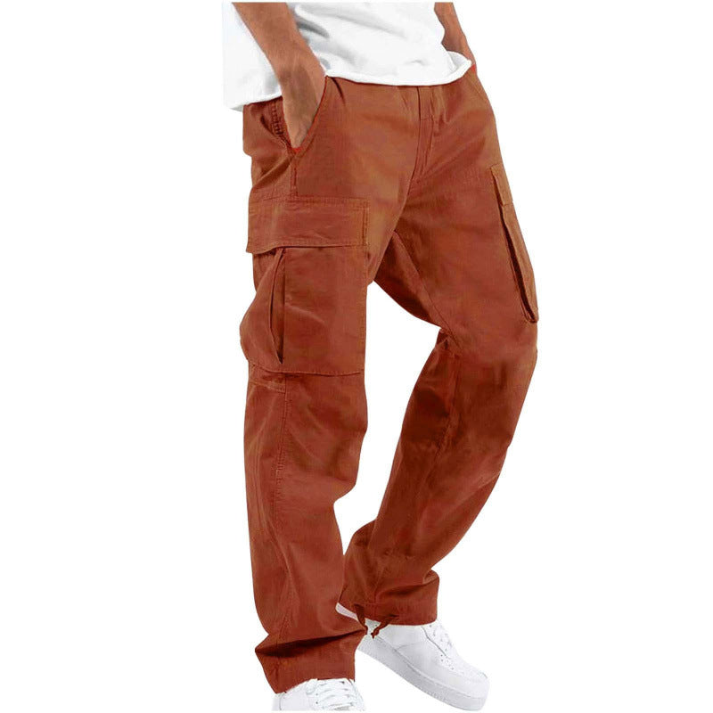 Pantalones cargo para hombre con cintura ajustable