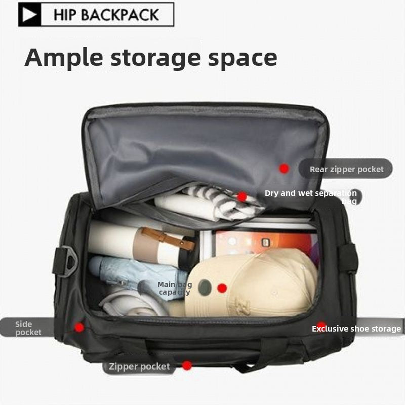 Bolsa de viaje impermeable con separación para ropa seca y húmeda