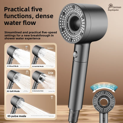 Cabezal de ducha turboalimentado