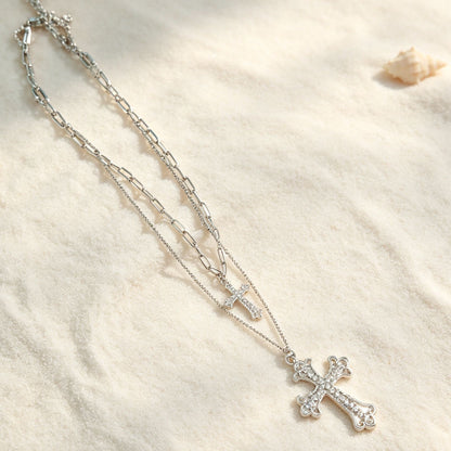 Hip-hop cross necklace