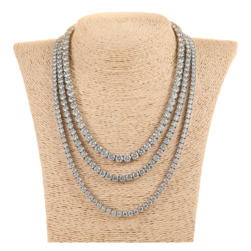 Collar de cadena con circonitas