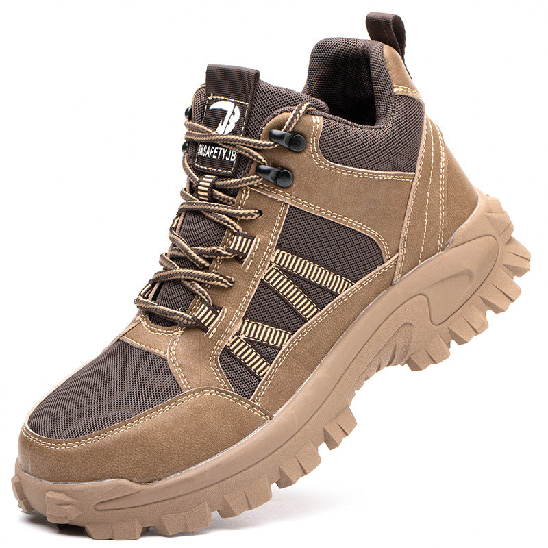 Zapatos de trabajo de seguridad transpirables con puntera de acero para hombre