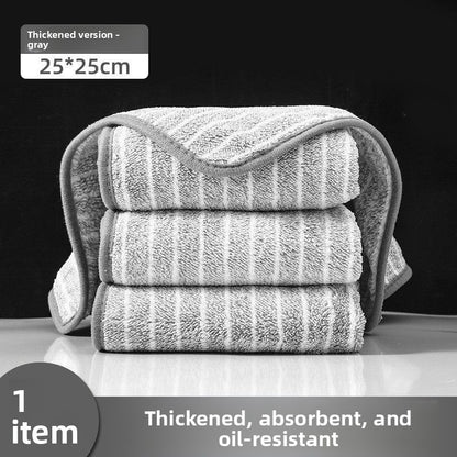 Thickened kitchen disinfectant absorbent dishwashing rags