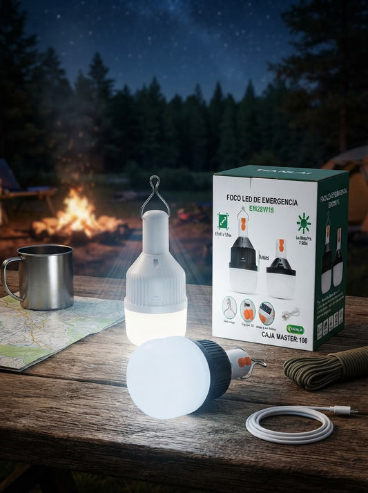 Foco LED de Emergencia Portátil 15w