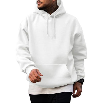 Sudadera de color liso estilo americano con capucha