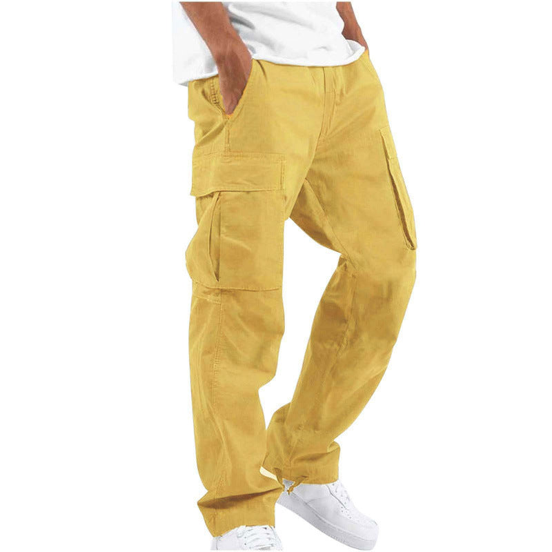 Pantalones cargo para hombre con cintura ajustable