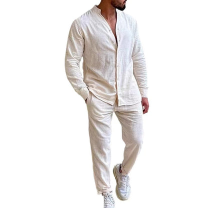 Conjunto de dos piezas de pants informal para caballero