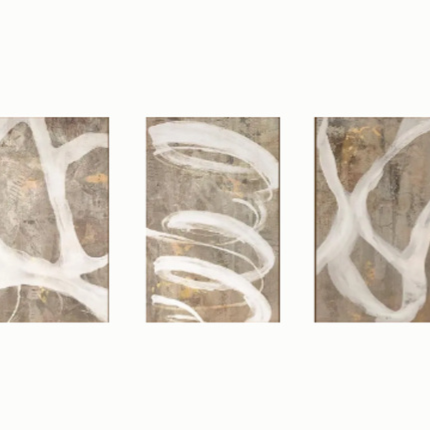 Juego de 3 lienzos decorativos modernos con paisajes estilos nórdicos
