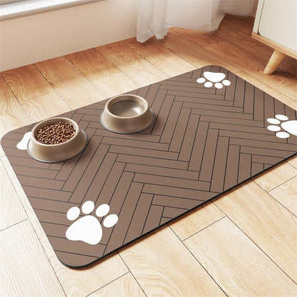 Alfombrilla de alimentación para mascotas suave