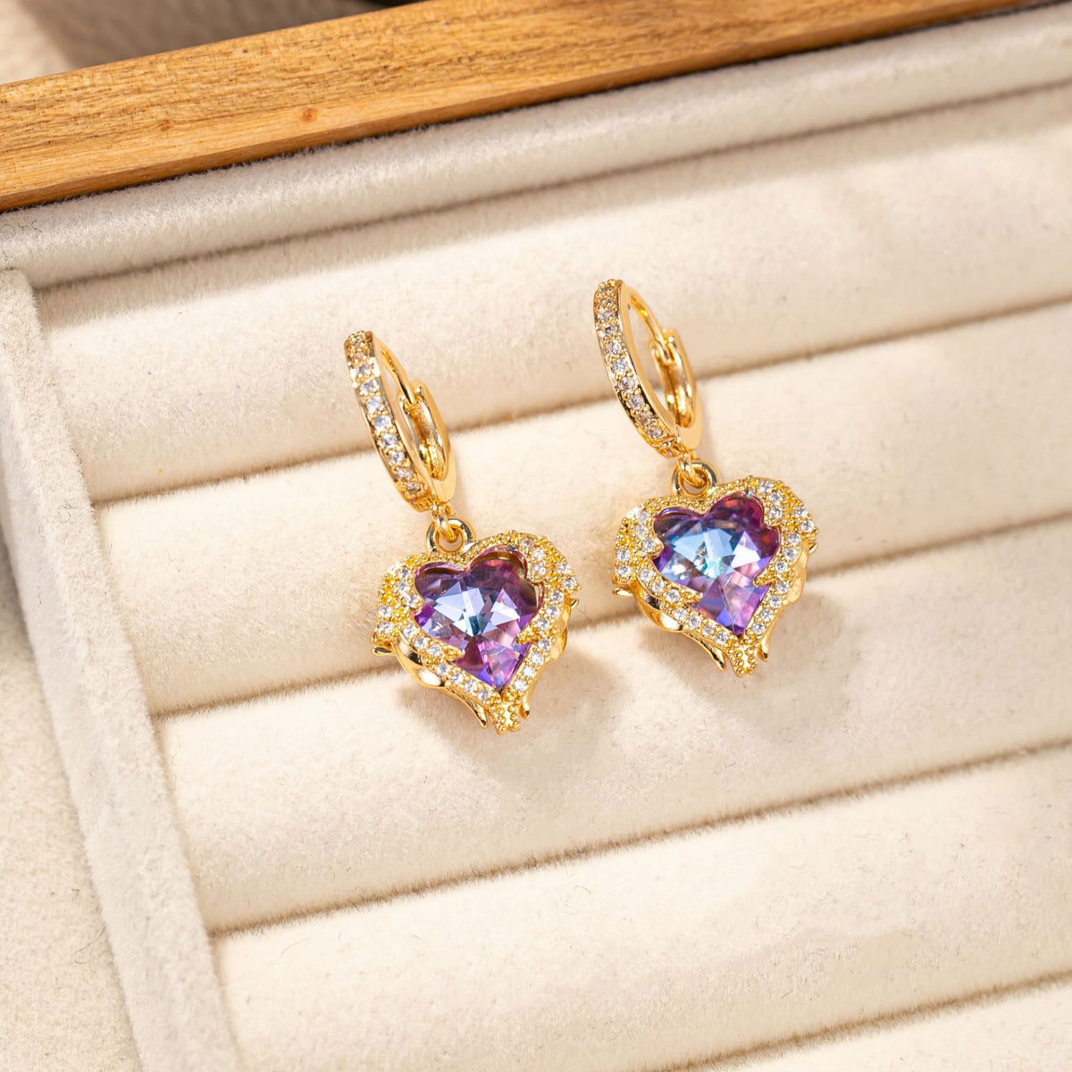 Collar de lujo para mujer con cristales azules