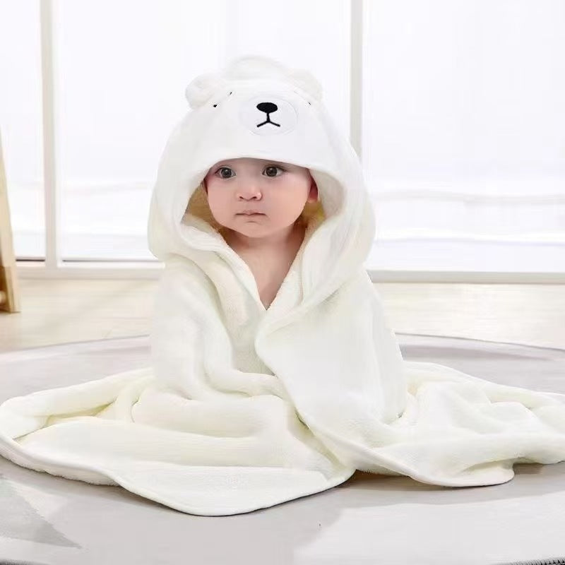 Toalla de baño con capucha para bebé, toalla de secado rápido