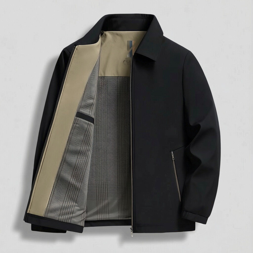 Chaqueta informal de hombre con bloques de color