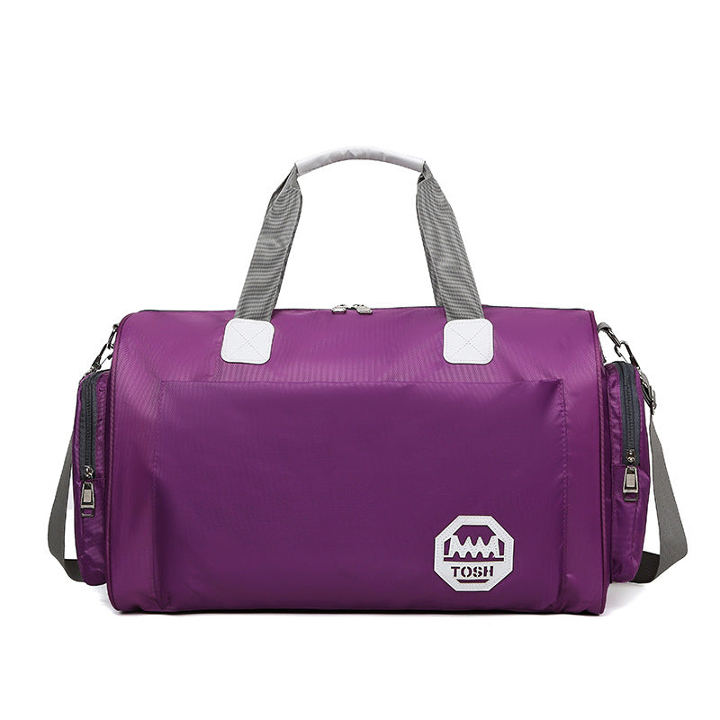 Bolsa de viaje impermeable de gran capacidad con compartimento para zapatos.