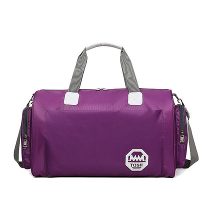 Bolsa de viaje impermeable de gran capacidad con compartimento para zapatos.