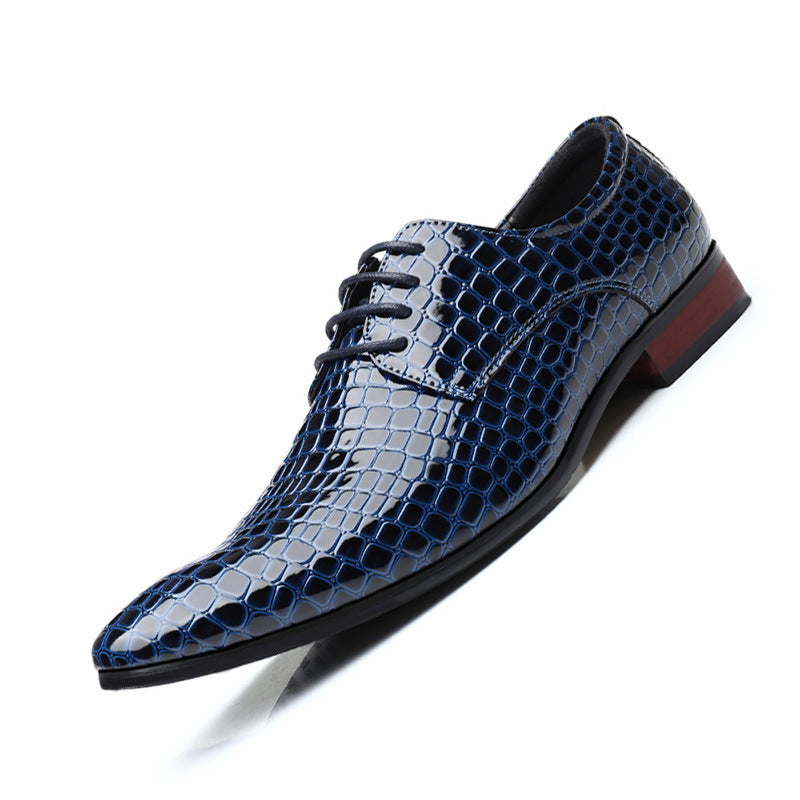 Zapatos de cuero de punta para hombre