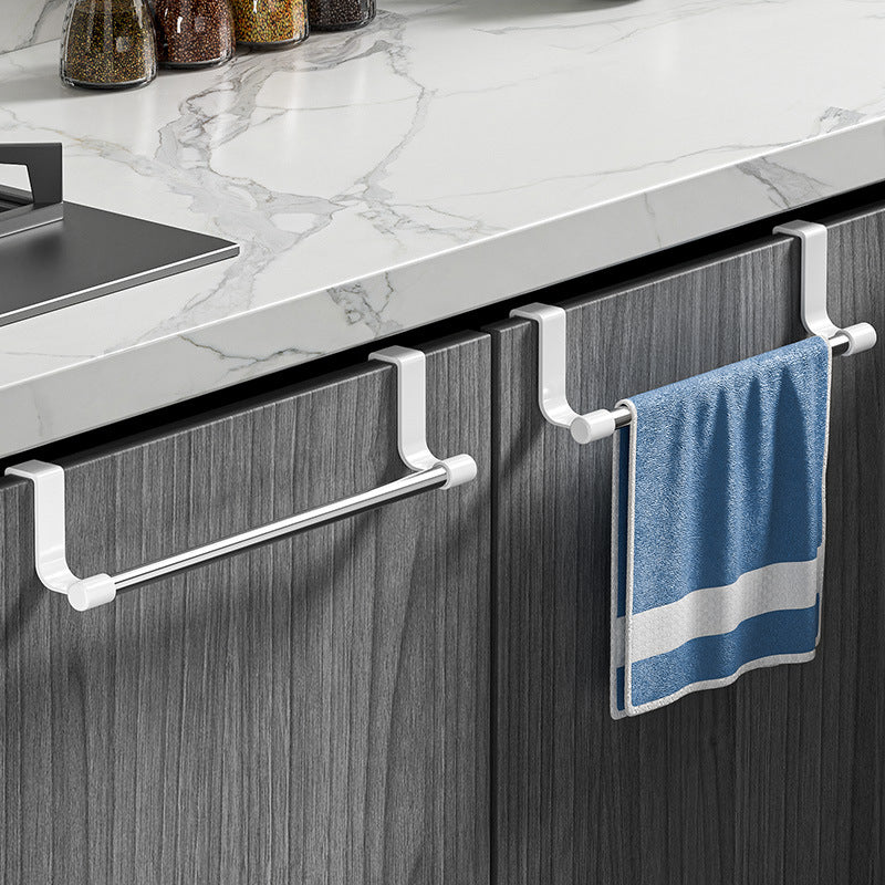 Toallero de acero inoxidable para puerta de cocina
