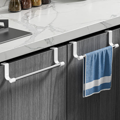 Toallero de acero inoxidable para puerta de cocina