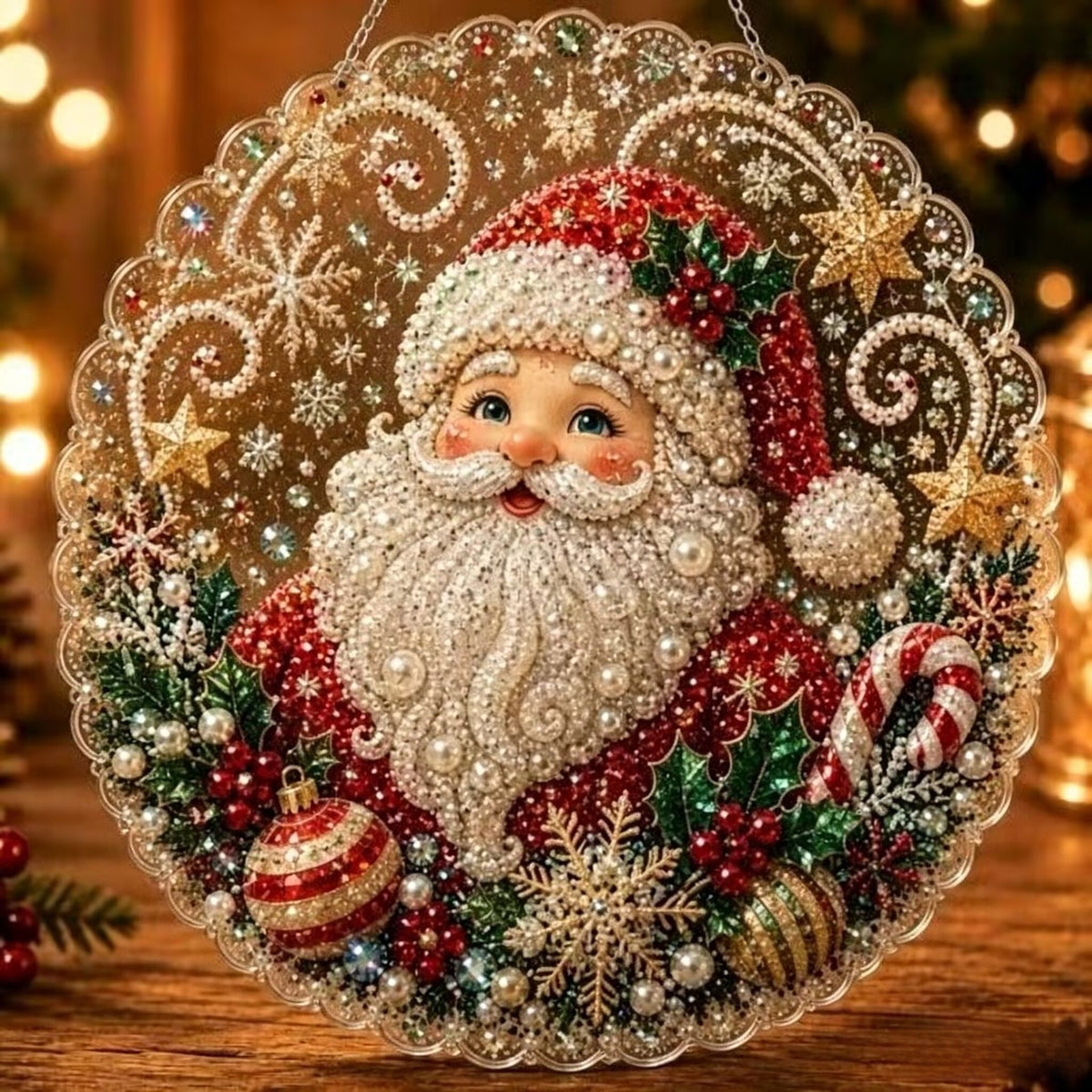 5D Diamond Painting Christmas Ornament