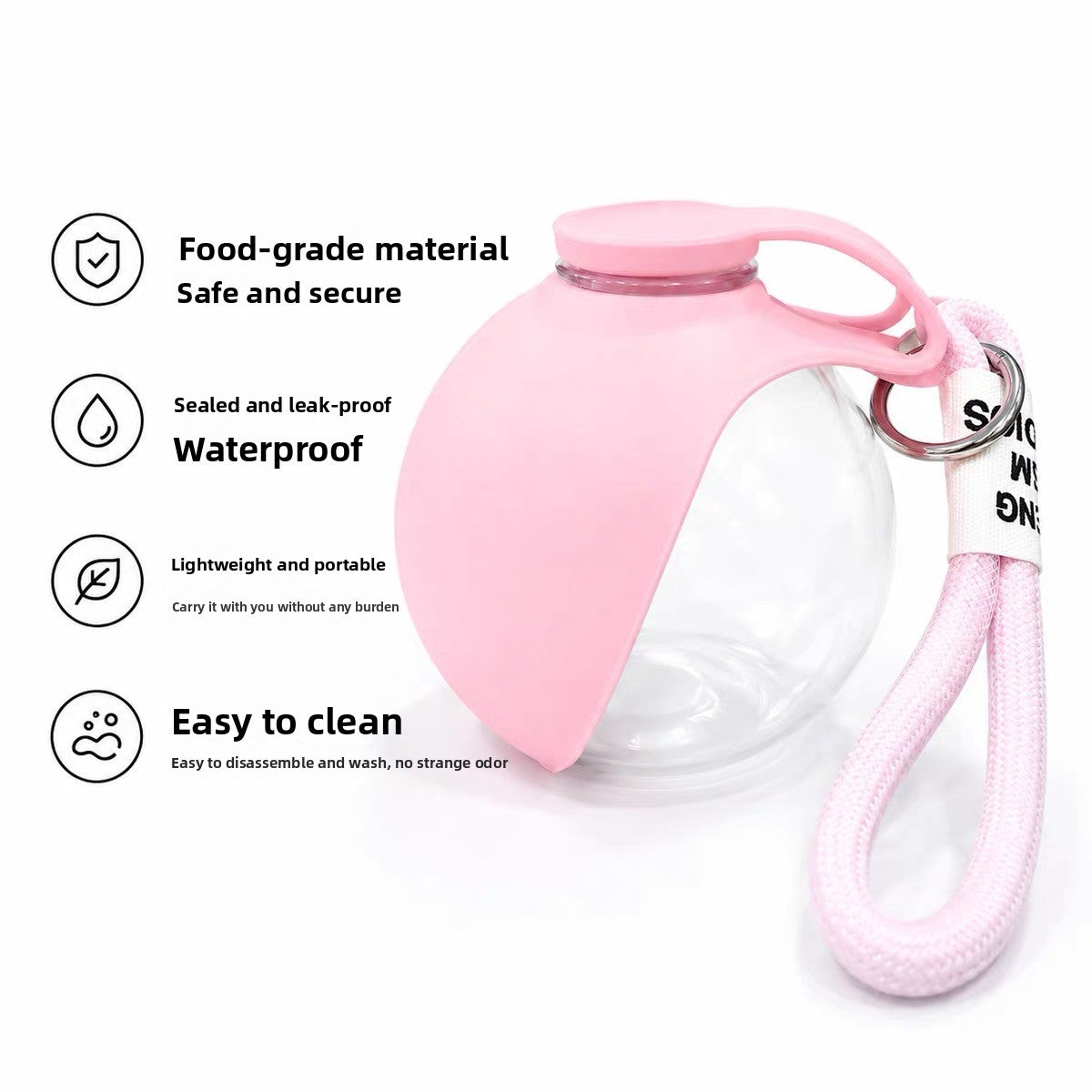 Botella de agua plegable para mascotas