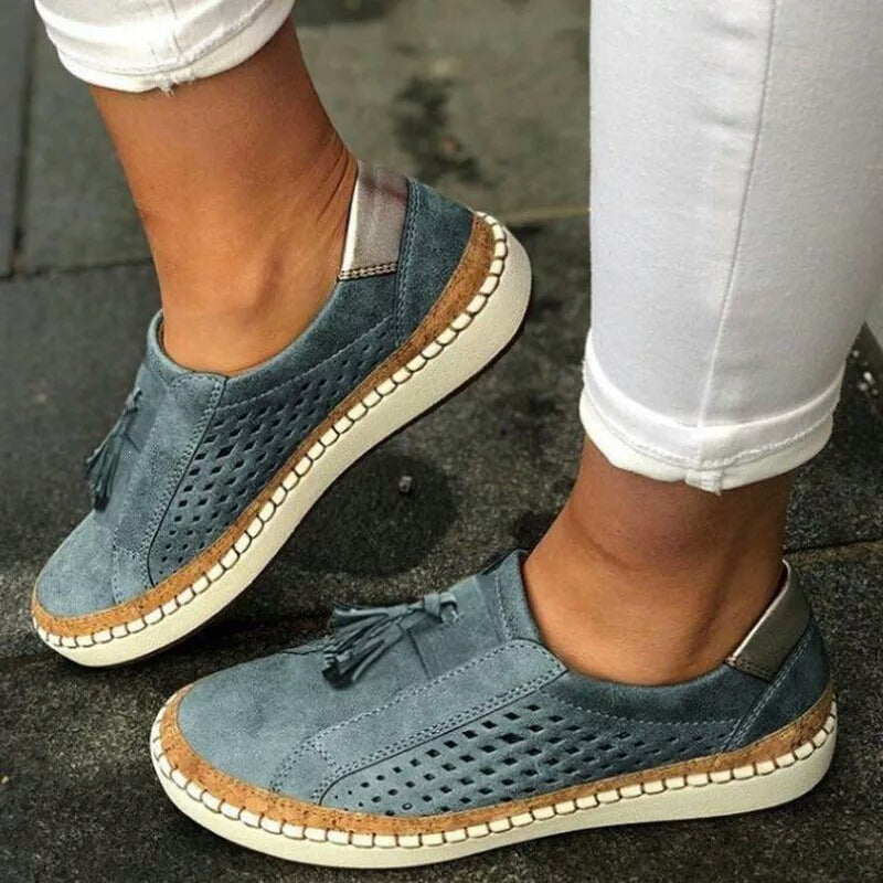 Zapatos casuales con borlas estilo coreano para mujer
