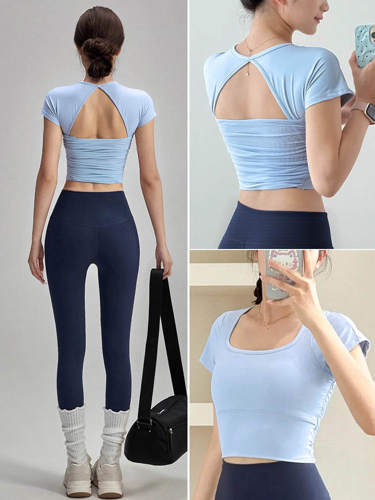 Women's Quick-Dry Yoga Set with Chest Support