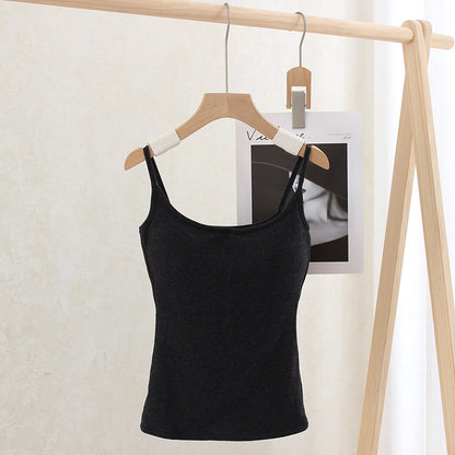 Women's Removable Chest Pad Backless Vest