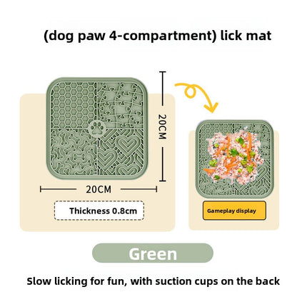 Alfombrilla de silicona para lamer perros, alfombrilla para lamer mascotas, comedero de alimentación lenta.