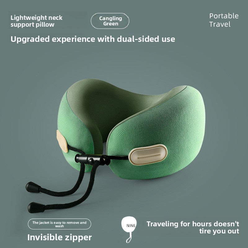 Almohada de viaje para el cuello en forma de U con espuma viscoelástica
