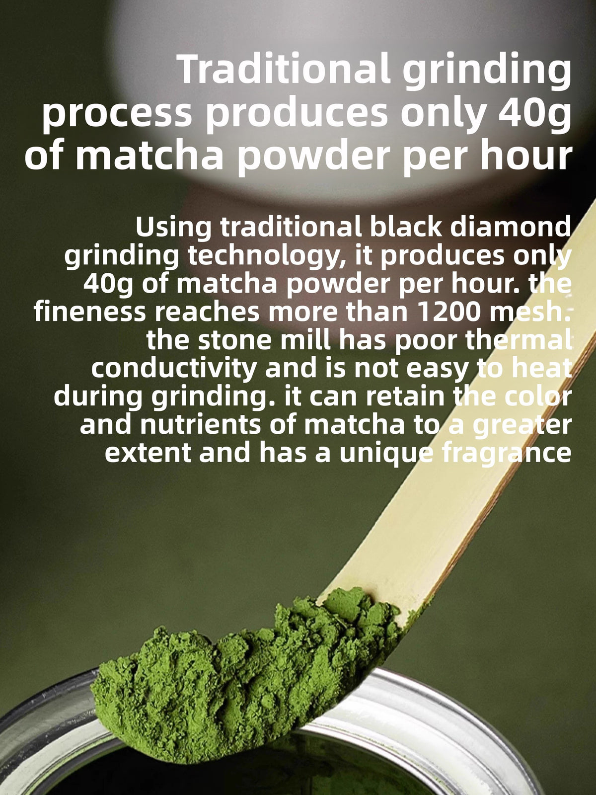 Matcha orgánico en polvo Isuzu sin azúcar añadido