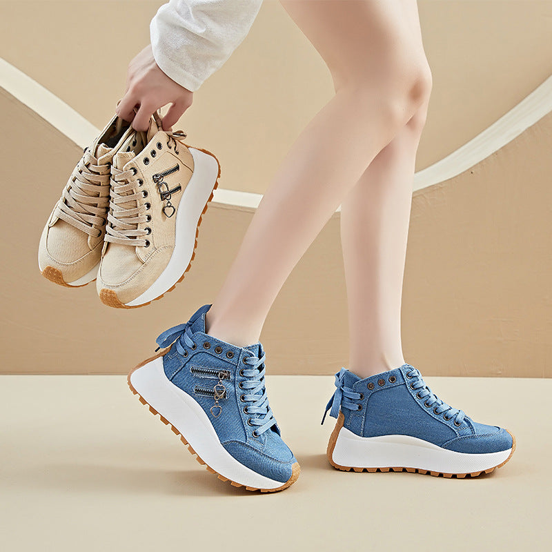 Zapatillas deportivas informales de suela gruesa "dad shoes"