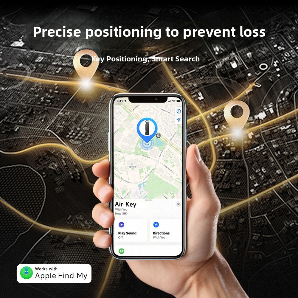 Llavero localizador compatible con Apple Find My
