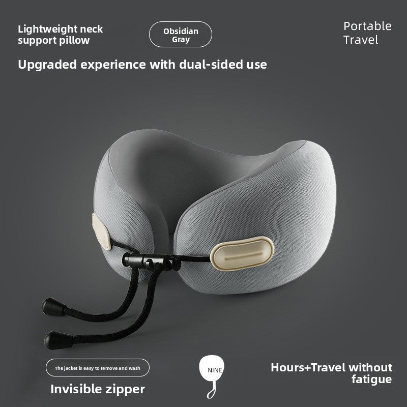 Almohada de viaje para el cuello en forma de U con espuma viscoelástica